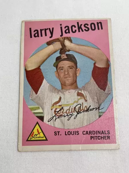 Vintage 1959 Larry Jackson St. Louis Cardinals Baseball Card #399 T.C.G.