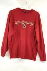 Jansport RPI Men's Medium Red Long Sleeve T-Shirt - Pre-Owned, Stain