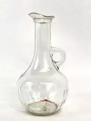 Vtg Anchor Hocking Glass Cruet Decanter for Oil/Vinegar - Pre-owned, Stains