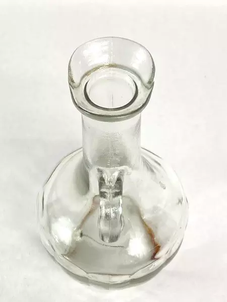 Vtg Anchor Hocking Glass Cruet Decanter for Oil/Vinegar - Pre-owned, Stains