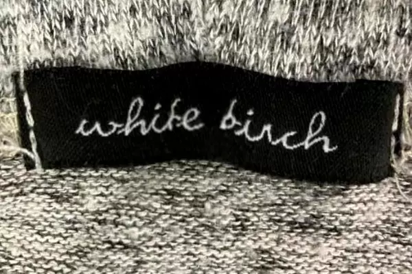 White Birch Women's Cowl Neck Sweater Size S Gray Pink Long Sleeve Pre-Owned