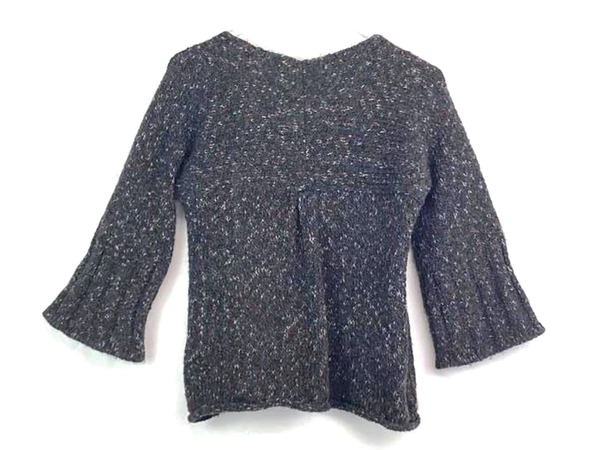 So Wear It Declare It Cropped Cardigan Women's M Purple Long Sleeve Sweater