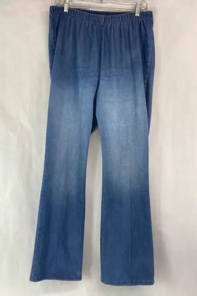 Lot of 2 Vintage Denim 24/7 Women's Jeans Size 14W Elastic Waist Stretch