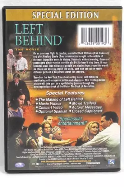 Left Behind DVD Special Edition Kirk Cameron 2000 Pre-Owned As Is