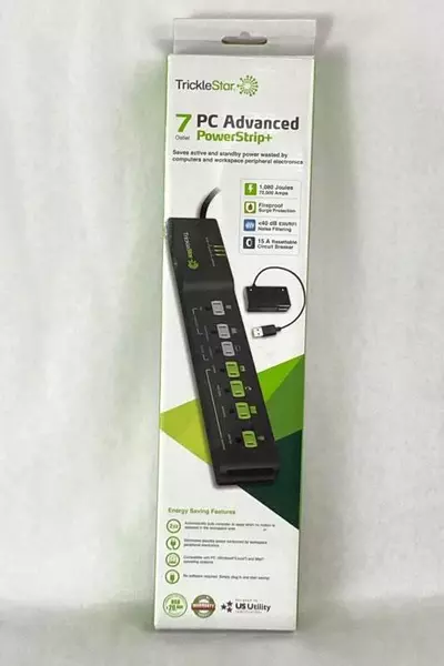 Trickle Star 7 Outlet Power Strip TS1110 - Energy Saving, Sealed in Box