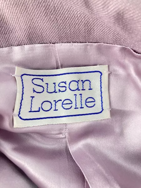 Susan Lorelle Women's 2-Piece Skirt Suit Small Lavender Purple Pre-Owned