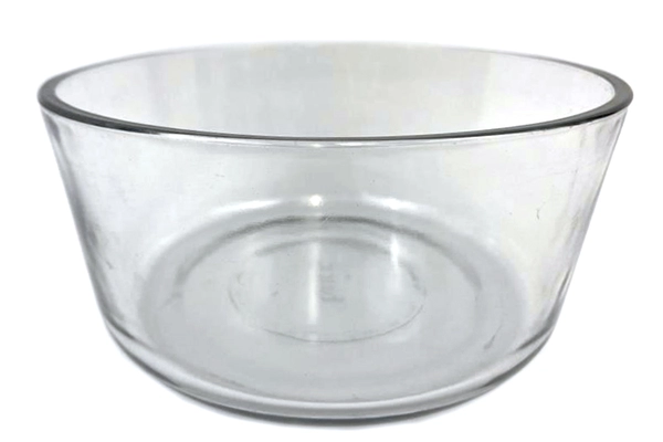 Vintage Pyrex 1.75 Quart Clear Glass Bowl 7" Round Kitchen Storage