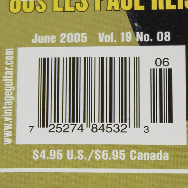 Vintage Guitar Magazine June 2005 Steve Vai '53 Gibson Les Paul Vol 19 No 08