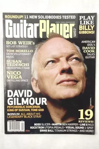 Guitar Player Magazine January 2009 David Gilmour Cover Bob Weir Nico Vega