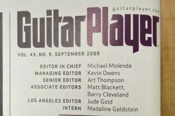 Guitar Player Magazine Sept 2009 Joe Satriani & Sammy Hagar - Good Condition