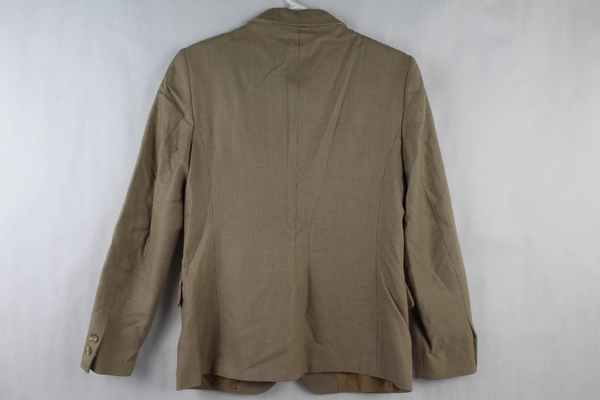 Nordstrom Lady Claridge Women's Blazer Size S Pure Wool Beige Gray Pre-Owned