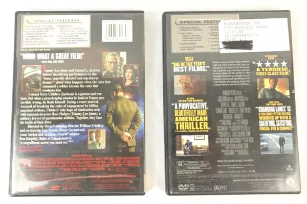 Lot of 2 Samuel L. Jackson DVDs: Rules of Engagement & Changing Lanes