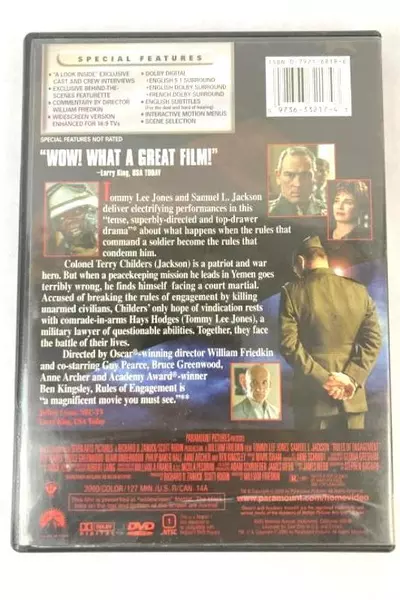 Lot of 2 Samuel L. Jackson DVDs: Rules of Engagement & Changing Lanes