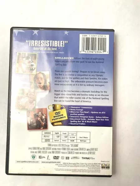 Spellbound DVD Sony Pictures 2002 Best Documentary Nominee Pre-Owned
