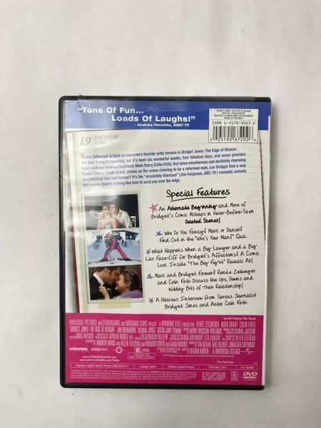 Bridget Jones: The Edge of Reason DVD - Hugh Grant, Romantic Comedy 2005