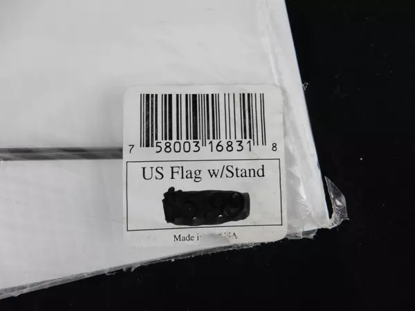 Lot of 3 USA Yard Flags with Stand - 4th of July Corrugated Signs