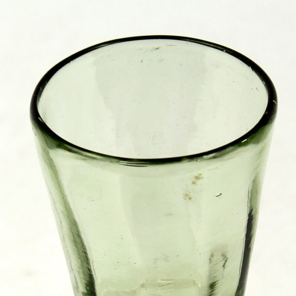 Vintage Green Glass Miniature Water Goblet 5" Pedestal Cup - Collectible