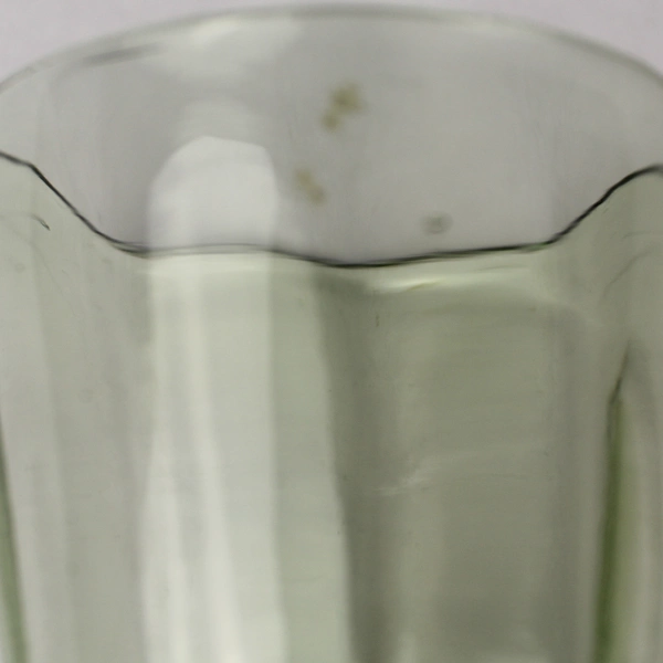 Vintage Green Glass Miniature Water Goblet 5" Pedestal Cup - Collectible