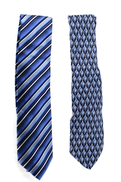 Lot of 2 Vintage Men's Silk Ties by Monterey County & John Ashford