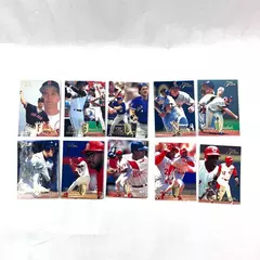 Vtg Lot of 10 1994 Fleer Flair Baseball Cards Deion Sanders Darryl Strawberry