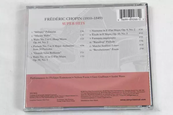 Chopin Super Hits CD Philippe Entremont Nelson Freire Graffman Watts