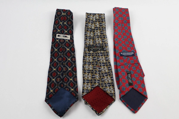 Lot of 3 Men's Silk Ties by Arrow Co, J.T. Beckett Kuppenheimer 60"