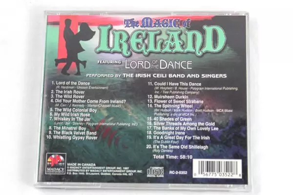 The Magic Of Ireland CD Featuring Lord Of The Dance - 1997, Good Condition