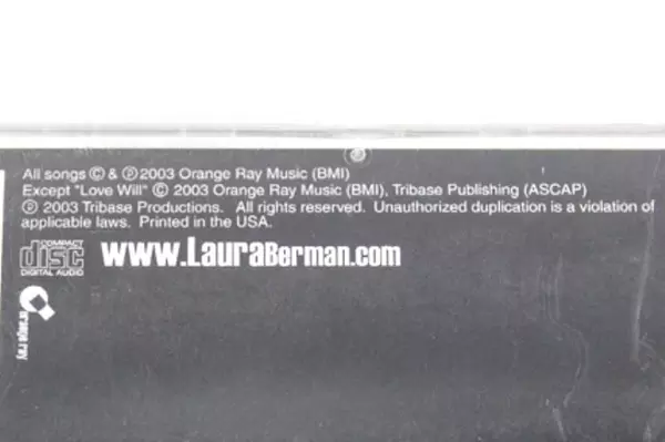 Laura Berman Love Will Audio CD 2003 Folk Rock Pre-Owned As-Is, Good Cond.