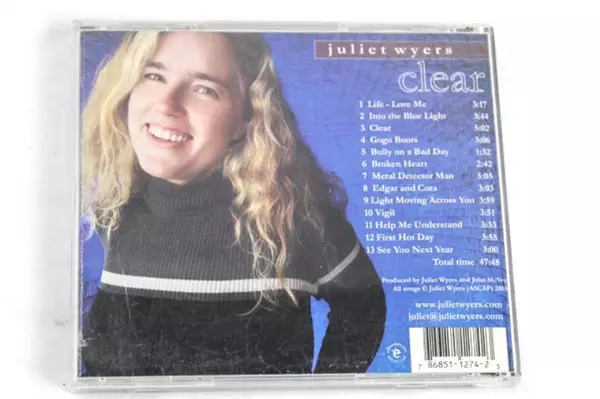 Juliet Wyers "Clear" Audio CD 2003 Folk Rock Pre-Owned, Sold As-Is