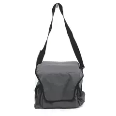 Large Gray Camera Bag with Pockets & Removable Strap Pre-Owned