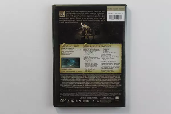 The Lord of the Rings: Fellowship of the Ring DVD Widescreen 2002 PG-13