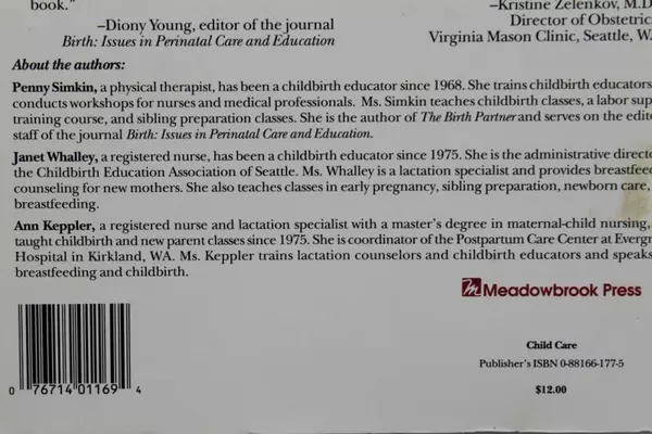 Pregnancy, Childbirth & Newborn Book by Meadowbrook Press, 1991 Edition