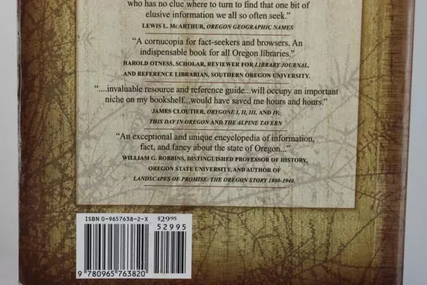 The Oregon Book Information A to Z by Connie Hopkins Battaile 1998, Good