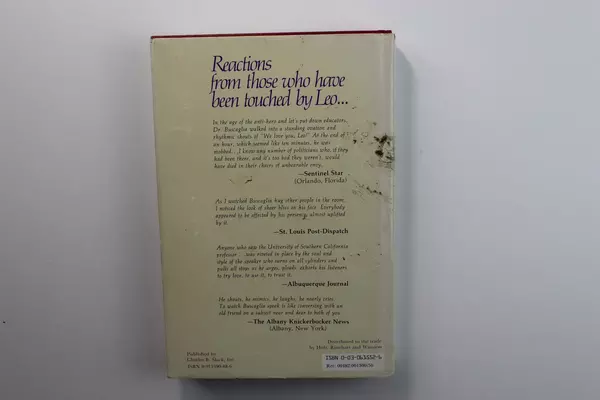 Living Loving and Learning by Leo Buscaglia, PhD 1982 HC Good Condition