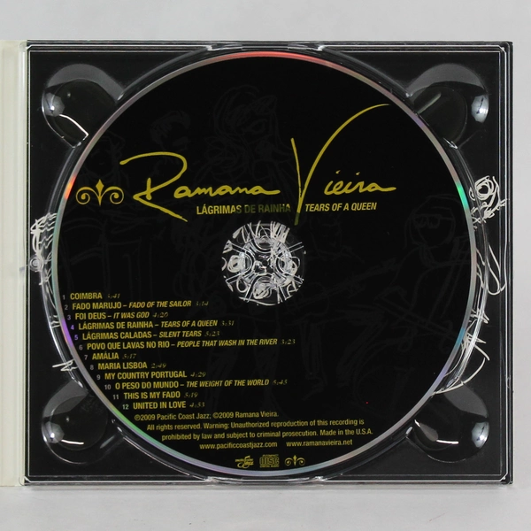 Ramana Vieira Tears of a Queen CD Good Condition Fado Music Collection