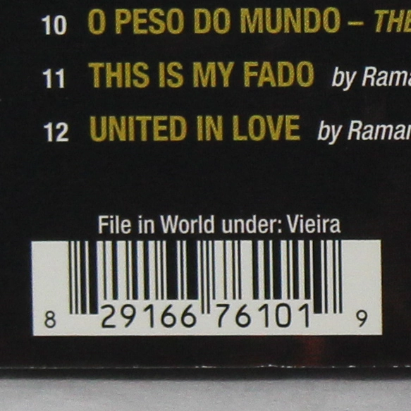 Ramana Vieira Tears of a Queen CD Good Condition Fado Music Collection