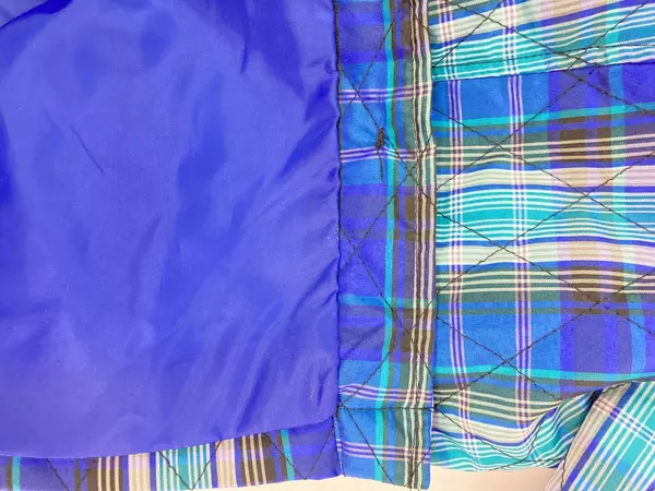 RQT Women's XL Purple Striped Argyle Quilted Button-Up Jacket - Pre-Owned