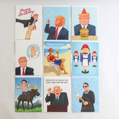 Lot of 9 Funny Political Birthday & Occasion Greeting Cards - Sealed