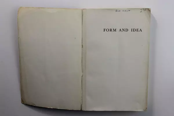 Form and Idea Second Edition 1961 The Macmillan Co. Paperback Book