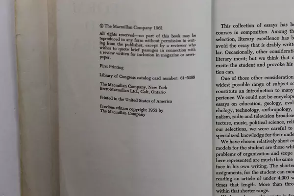 Form and Idea Second Edition 1961 The Macmillan Co. Paperback Book