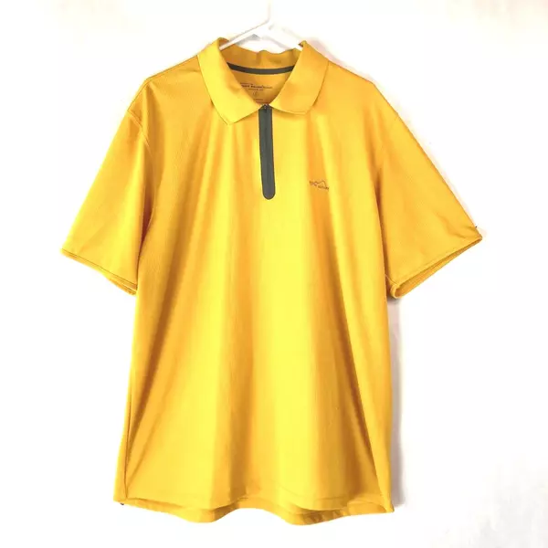 Eddie Bauer Sport Men's XL Tall Yellow Polo Shirt - Pre-Owned, Pilling