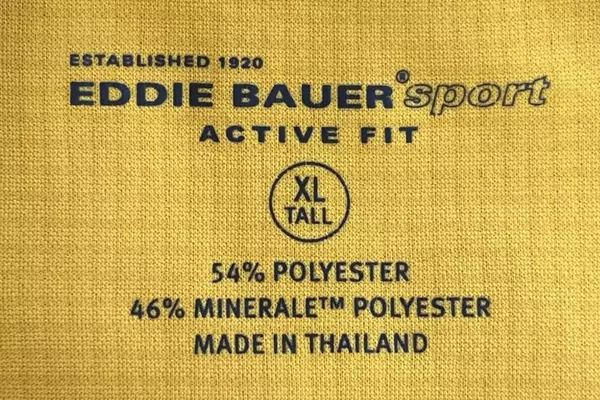 Eddie Bauer Sport Men's XL Tall Yellow Polo Shirt - Pre-Owned, Pilling