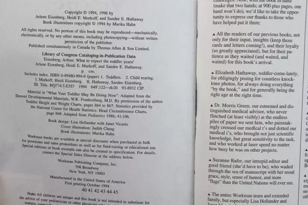 What to Expect The Toddler Years by Arlene Eisenberg 1996 - Good Condition