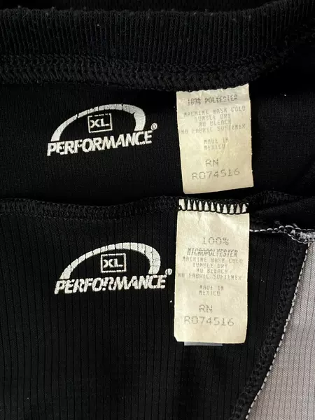 Performance Bike Co Men's Cycling Shirts Lot of 2 XL Black Gray Pre-Owned