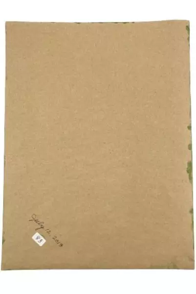 Hand Painted Art Judge Shades of Green July 2013 Portrait Handmade Artist  