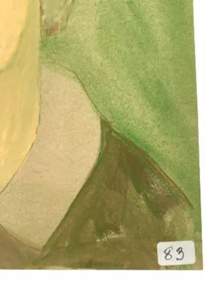 Hand Painted Art Judge Shades of Green July 2013 Portrait Handmade Artist  