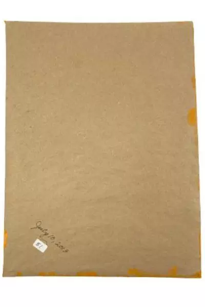 Hand Painted Art Lady Shades of Orange July 2013 Portrait Artist Handmade 