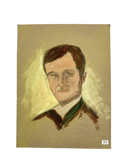 Hand Painted Watercolor Portrait July 2013 12x9" Pre-Owned Art