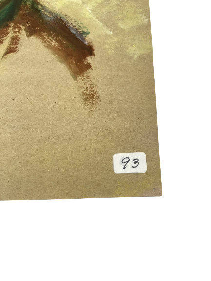 Hand Painted Watercolor Portrait July 2013 12x9" Pre-Owned Art