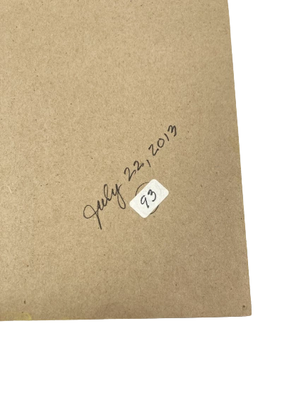 Hand Painted Watercolor Portrait July 2013 12x9" Pre-Owned Art